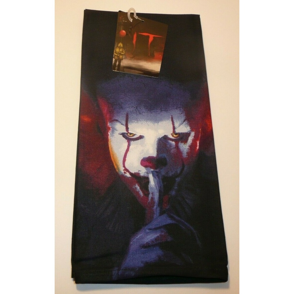 IT Pennywise Decorative Kitchen Dish Towel Novelty Halloween Decor Killer Clown